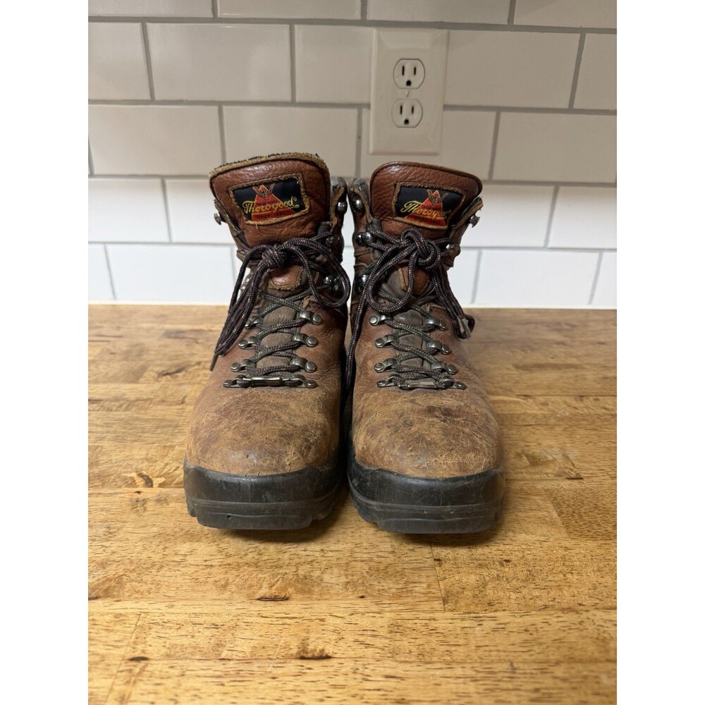 Men's 8.5 3E Thorogood 6" Waterproof Non Safety 814-3566 Brown Logger Boots